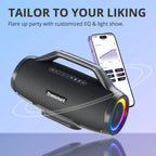 Tronsmart Bang Max Bluetooth 130W Party Speaker with 3 Way Sound System Sync Up 100 + Speakers APP Control Guitar/Mic Input