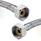 G1/2 G3/8 G9/16 50cm 1 pair Stainless Steel Flexible Plumbing Pipes Cold Hot mixer Faucet Water supply pipe Hoses bathroom part
