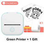 T02 Mini Thermal Printer Phomemo T02 Sticker Maker Machine Portable Bluetooth Pocket Printer Study Supplies for Photos Notes