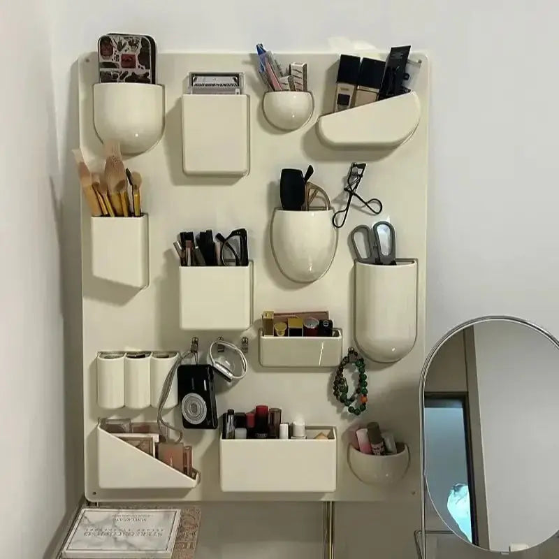 Wall Mounted Organizer Rack – Storage Shelf for Office, Kitchen, Bathroom
