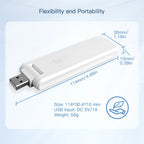 MOES Tuya Smart USB Multi-mode Gateway Bluetooth+ZigBee Wireless Hub Control Smart Home Control Compatible with Alexa GoogleHome