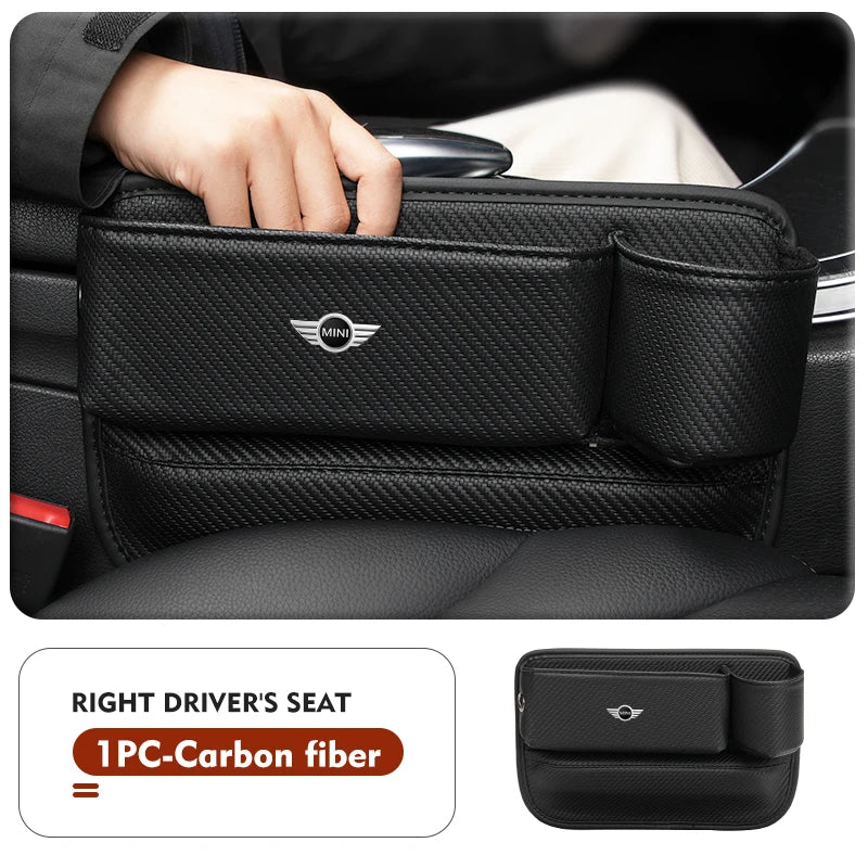 Car Cup Holder Organizer Crevice Gap Filler Stuff Storage Box For MINI Cooper One JCW R56 Countryman Clubman R50 R53 R58