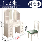 FG11All solid wood custom American light luxury led storage rack dresser large
