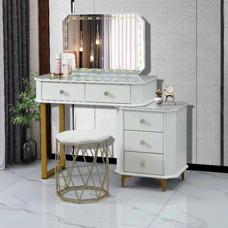 Girl Drawers Dresser Eithe Luxury Stool Women Wooden Makeup Storage Dressing Table Living Room Hotel Comoda Pra Quarto Furniture
