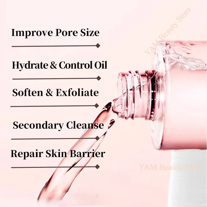 Korean Centella Pink Salt Skincare Set: Toner, Serum, Cleanser & Cream