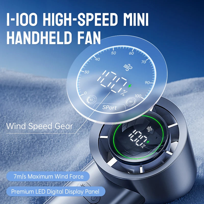 MUXNW Mini Turbo Jet Fan: Portable Small Pocket Handheld Personal Rech