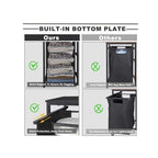 Pull-Out Laundry Basket with Shelf and  three Shelf,Laundry Basket Organizer Section with Removable Laundry Bags for clothes