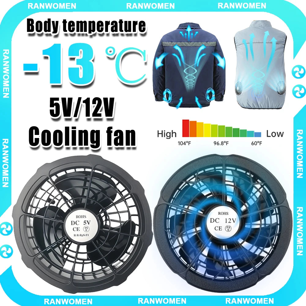 5V Cooling Fan for Air Conditioner Cooling Vest Jacket Air Conditionin