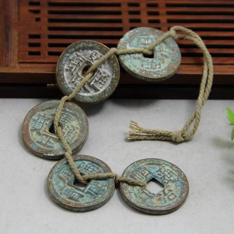 Chinese Ancient Coins Bronze Coins Pure Copper Five Emperors' Money