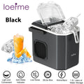Loefme Desktop Fully Automatic Bullet Shaped Ice Maker 12kg/24h Fast Ice Making Suitable For Home Automatic Cleaning Ice Machine