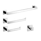 Chrome Polished Bathroom Hardware Mirror Chrome Polished Towel Rack Toilet Paper Holder Towel Bar Hook Bathroom Accessories