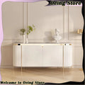 Multifunctional storage dining side cabinet Italian simple exquisite living room cabinet high foot design home furniture