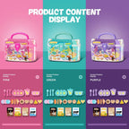 Tea Time Playset Simulated Kitchen Playset Table Snack With Storage Case Pretend Cooking Montessori Interactive