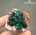 Natural Congo green Dioptase Mineral specimen + healing quartz crystals and stones rock gemstone