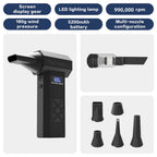 990000RPM Violent Fan Dust Blowing Brushless Ultra Turbo Fan Jet Battery Display High-Speed Handheld Powerful Blower Low Noise