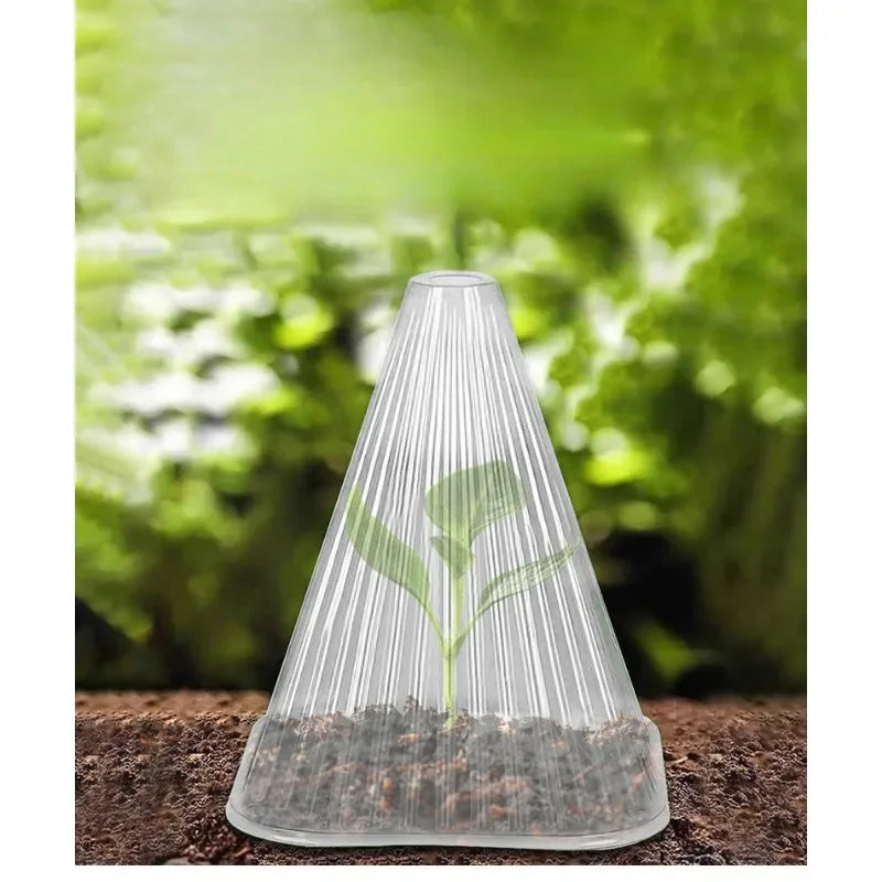 50pcs/set Reusable Plant Seedling Cover Windproof Frost Protection for Vegetable Seedlings Greenhouse Garden Plant Protector