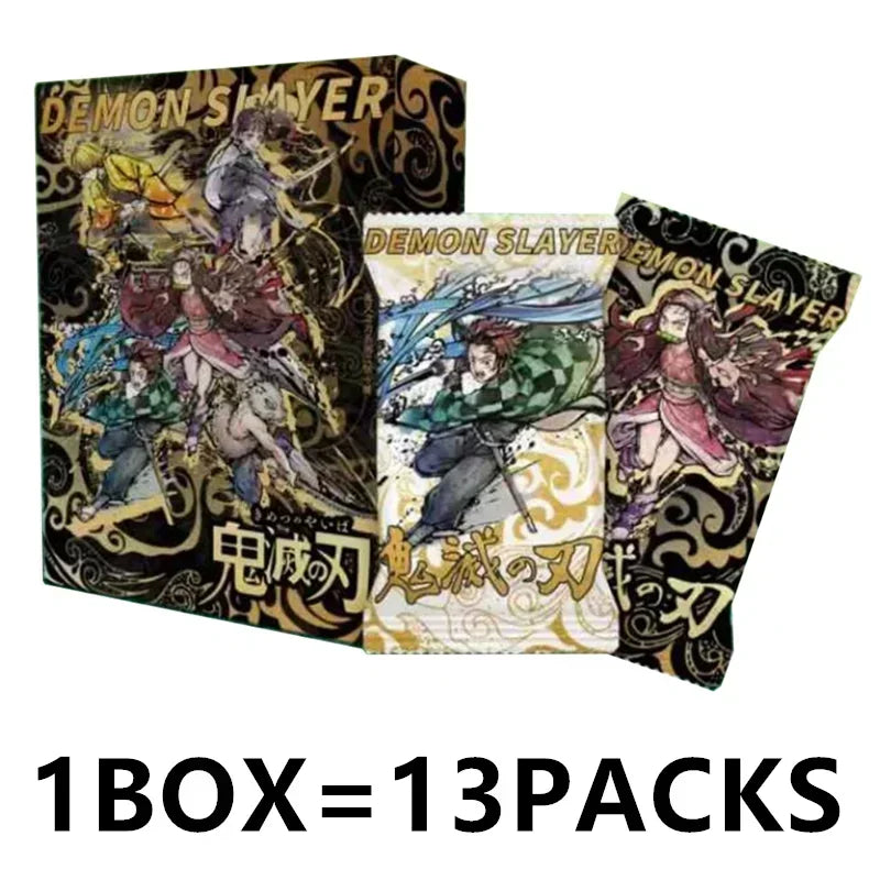 Douqu Original Demon Slayer English Version Trading Card Full Series Anime Collection Card Board Game Children's Toys Gift