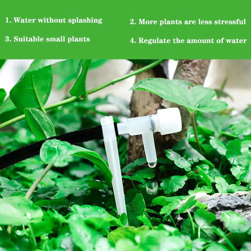 5-20m Garden Drip Irrigation Kit with Regulating valve Potted Plant Watering Device 4/7mm Hose Watering Micro Dripper Greenhouse