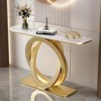 Luxury Iron Console Table Italian Semi-circular Entrance Cabinet Tables Home Furniture Creative Corridor Entryway Table