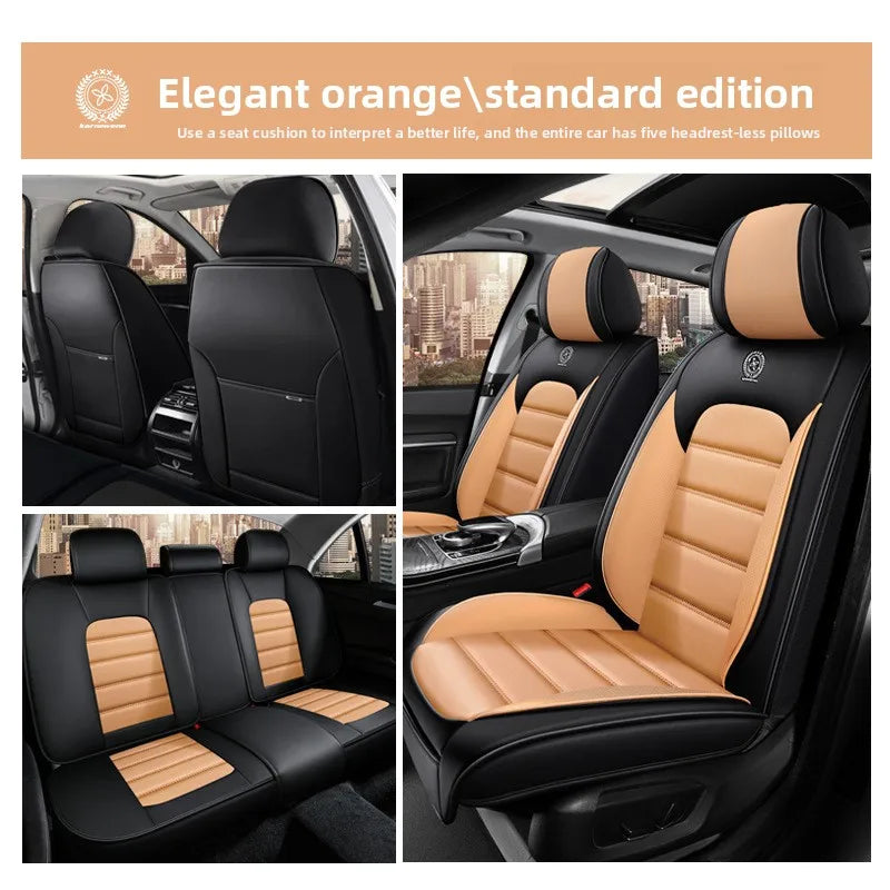 Universal Split Seat Fully Surrounded Car Seat Cover Breathable Comfortable Luxury Leather Car Seat Cushion Full Seats Cover