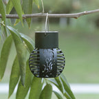 LED Outdoor Solar Light Garden Light Hanging Chandelier Lamp Hollow Garden Decoration Flame Lamp Solar Lantern Ornament