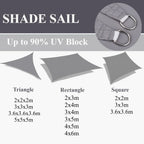 5x4M/4x6M Waterproof Large Sun Shelter Sunshade Protection Outdoor Canopy Garden Patio Pool Shade Sail Awning Camping Shade Net