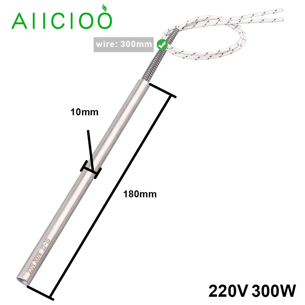220v Electric Pellet Igniter Cartridge Heater 300w Glow Plug Wood Stove Parts 100/155/160/170/180 Fire Starter Heating Element