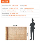 SucceBuy Natural Reed Fencing 5.5 ft x16.4 ft Balcony Reed Fence Roll for Outdoor Backyard Patio Backyard Garden Fencing Divider