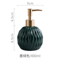 Ceramic Bathroom Reusable Soap Dispenser Lotion Bottles Liquid Pump Bottle Lotion Dispenser Soap Dispenser Bathroom Decoration
