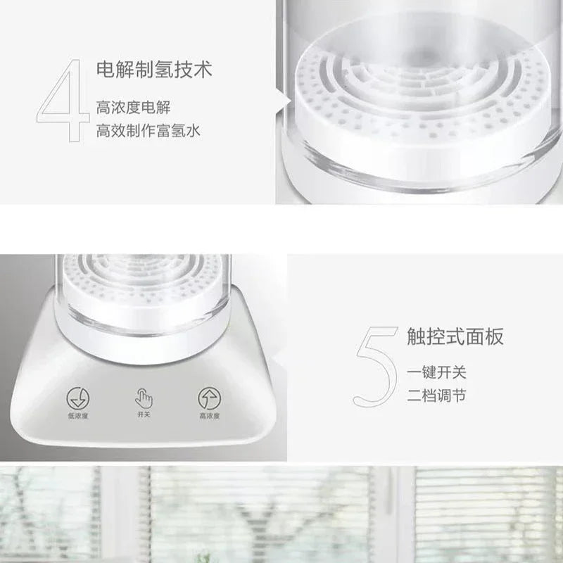 1.1L Hydrogen Rich Water Bottle Large Capacity Electrolysis Hydrogen G