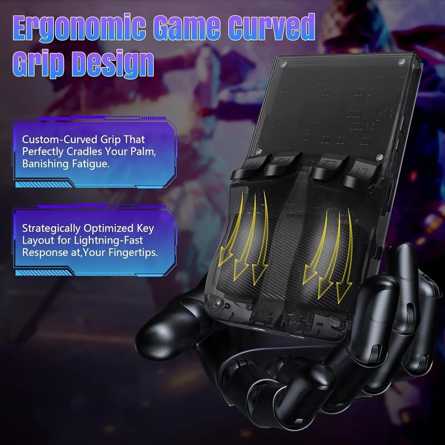 WUDS R36MAX Retro Handheld Game Console with 64G Built-in 18000+ Classic Games, Portable Hand Held Open Source Linux System