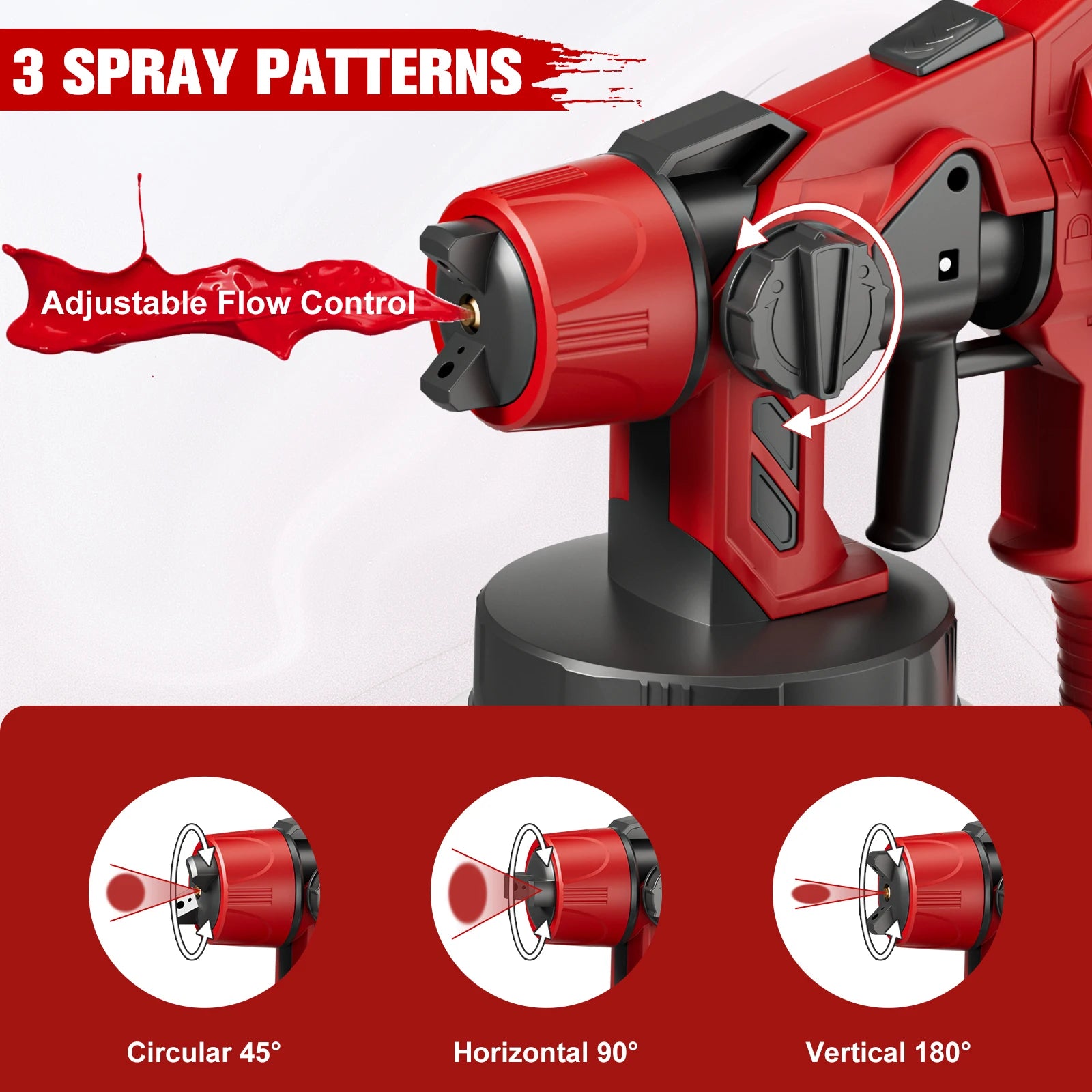 1000ML Cordless Spray Gun For Milwaukee 18V Battery Electric HVLP Rechargeable Paint Sprayer For Car Home Windows Power Tool