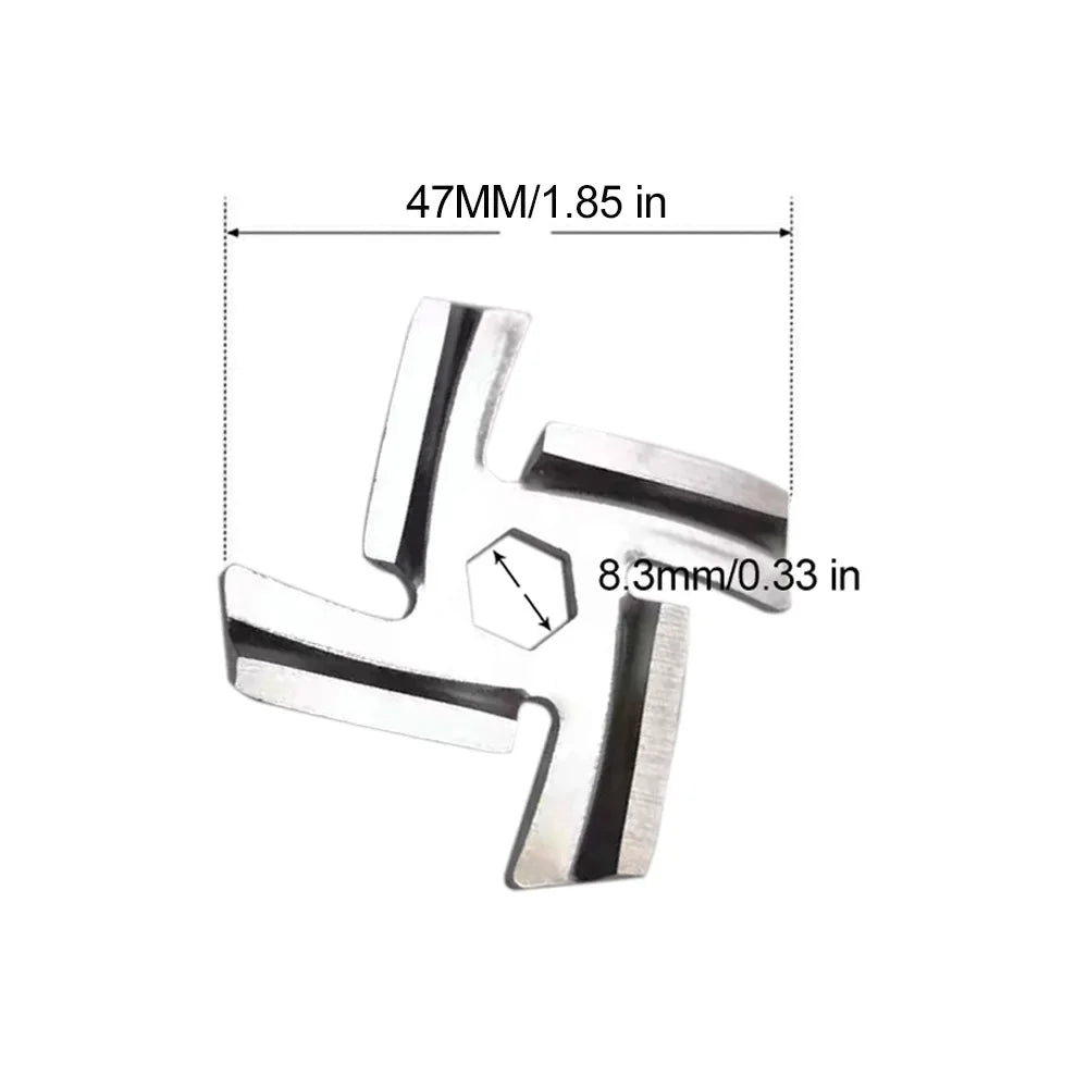 Meat Grinder Pinion Mixer Spare Parts Meat Grinder Knife Stainless Steel Grille for Food Grinder Accessories Kitchen Tool Good