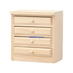 Q0KB Miniature Wooden Kitchen Sink Cabinet 1/12 Dollhouses Craft Project Scene Decors