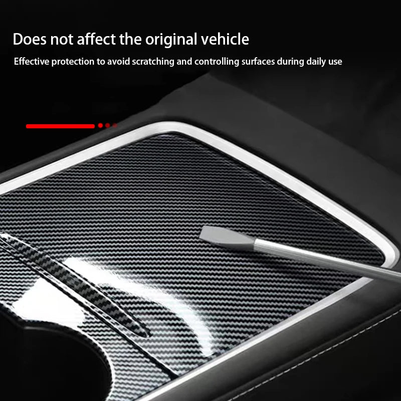 ABS Ultra Thin Center Console Cover for Tesla Model 3 Y 2021-2023 Not Affect Central Control Use Decorative Protection Car