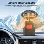 170W Portable Small Space Heater Battery Powered Desktop Heating Fan 2
