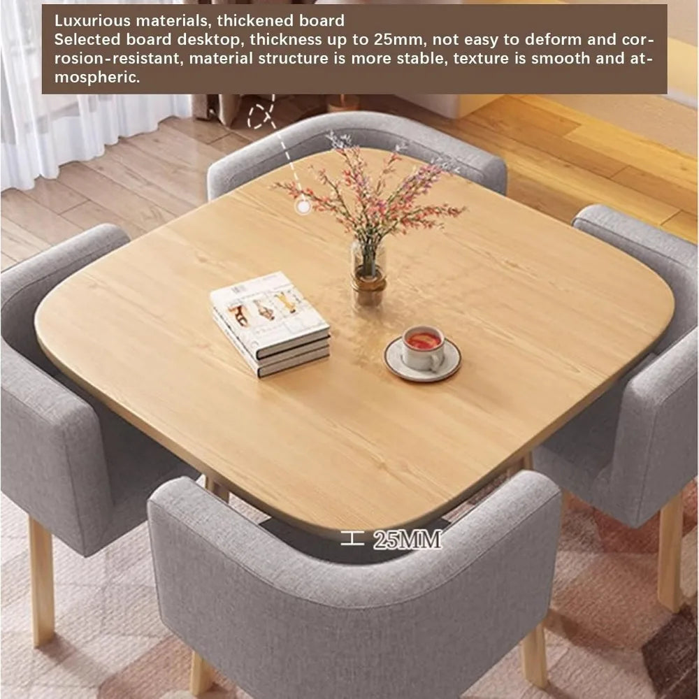 Modern Round/Square Dining Table Set