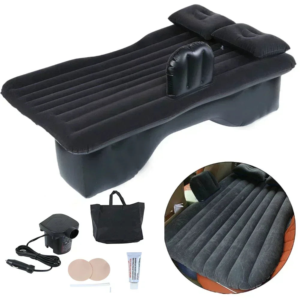 Car Inflatable Bed for Car Travel, Air Mattress Back Seat Use, Camping Sleep Rest