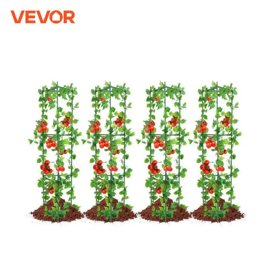 VEVOR 6 Packs Tomato Cages for Garden 48 in Trellis Plant Stakes Suppor for Raised Garden Bed Vegetables Flowers Climbing Plants