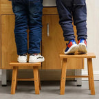 Thickened Nanzhu Mazar Stool Wooden Bench Small Stool Short Household Bathroom Portable and Simple