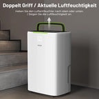 25L/Day Dehumidifier LED Display 24H Timer Auto Restart Auto Shut Off