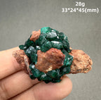 Natural Congo green Dioptase Mineral specimen + healing quartz crystals and stones rock gemstone