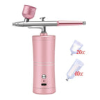 Airbrush Nail With Compressor Portable Air Brush Nails Compressor For Nail Art Paint Model Painting Crafts Wireless Spray Gun