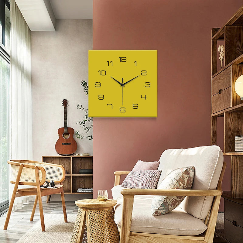 Double-Sided Wall Corner Clock - Muted Quartz Home Decor