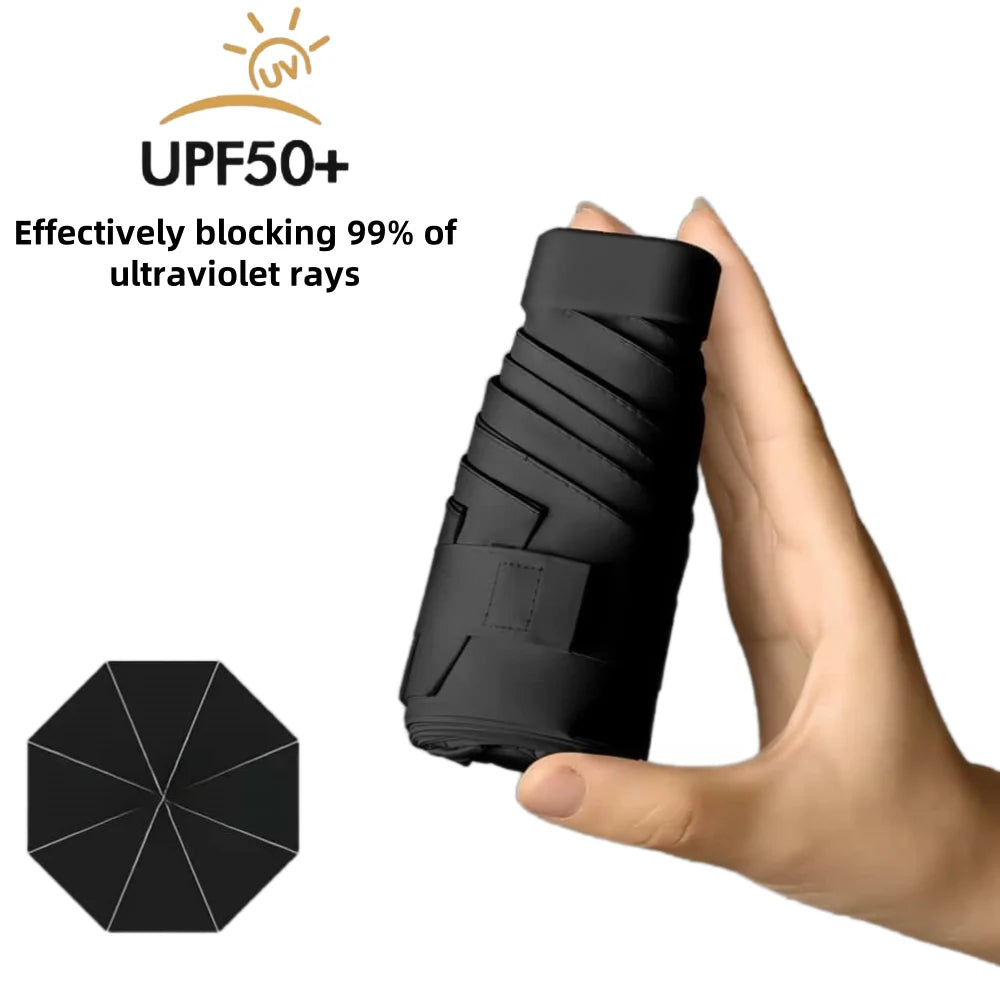 Mini UV Folding Umbrella - Lightweight Portable Parasol