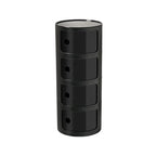 Creative Bedroom Bedside Table Modern Minimalist Round Storage Small Cabinet Large Capacity Plastic Side Cabinet