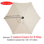 Parasol Replacement Cloth Outdoor Garden Banana Umbrella Cover Waterproof Sunshade Canopy For 6 Ribs/8 Ribs Parasol