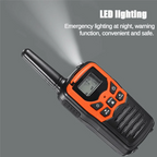 2Pcs Handheld Walkie Talkie Radio 22 Channels Set 10 Km Uhf 400-470 Mhz Dual Band Long Range Communication Transceiver HGC