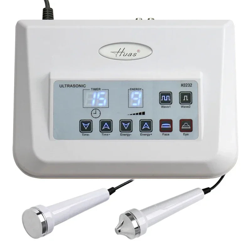 Ultrasonic Facial Beauty Machine High Frequency Ultrasound Massager Face Lifting Anti Aging Skin Tightening Skin Care Device