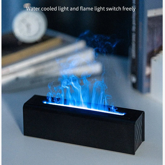 Colorful Simulation Flame Diffuser USB Plug-in Fragrance Office Home Flame Humidification Diffuser Diffuser